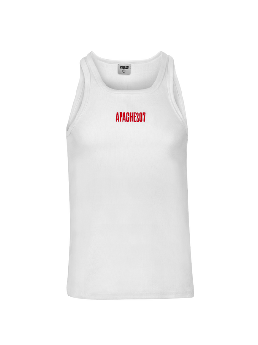 Tanktop weiß/rot